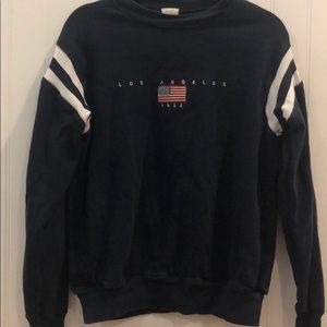 Brandy melville embroidered sweatshirt